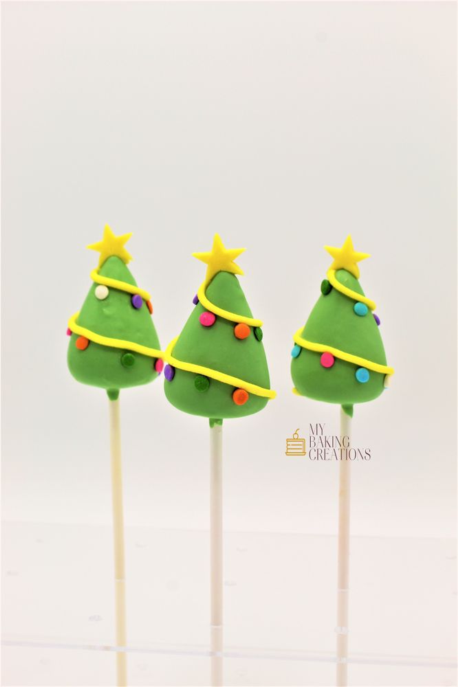 Custom Christmas tree holiday cake pops Bay Area bakery